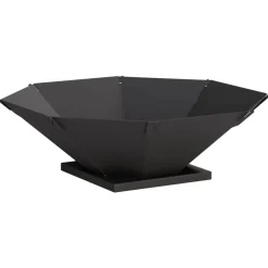 vidaXL Vuurkorf Zwart 50 x 50 x 15,5 cm Staal