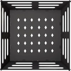 vidaXL Vuurkorf Zwart 40 x 40 x 20 cm Staal