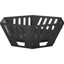 vidaXL Vuurkorf Zwart 60 x 60 x 23 cm Staal