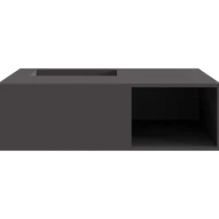 vidaXL Vuurkorf Zwart 100 x 100 x 30 cm weervast staal