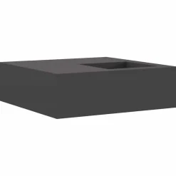 vidaXL Vuurkorf Zwart 100 x 100 x 30 cm weervast staal