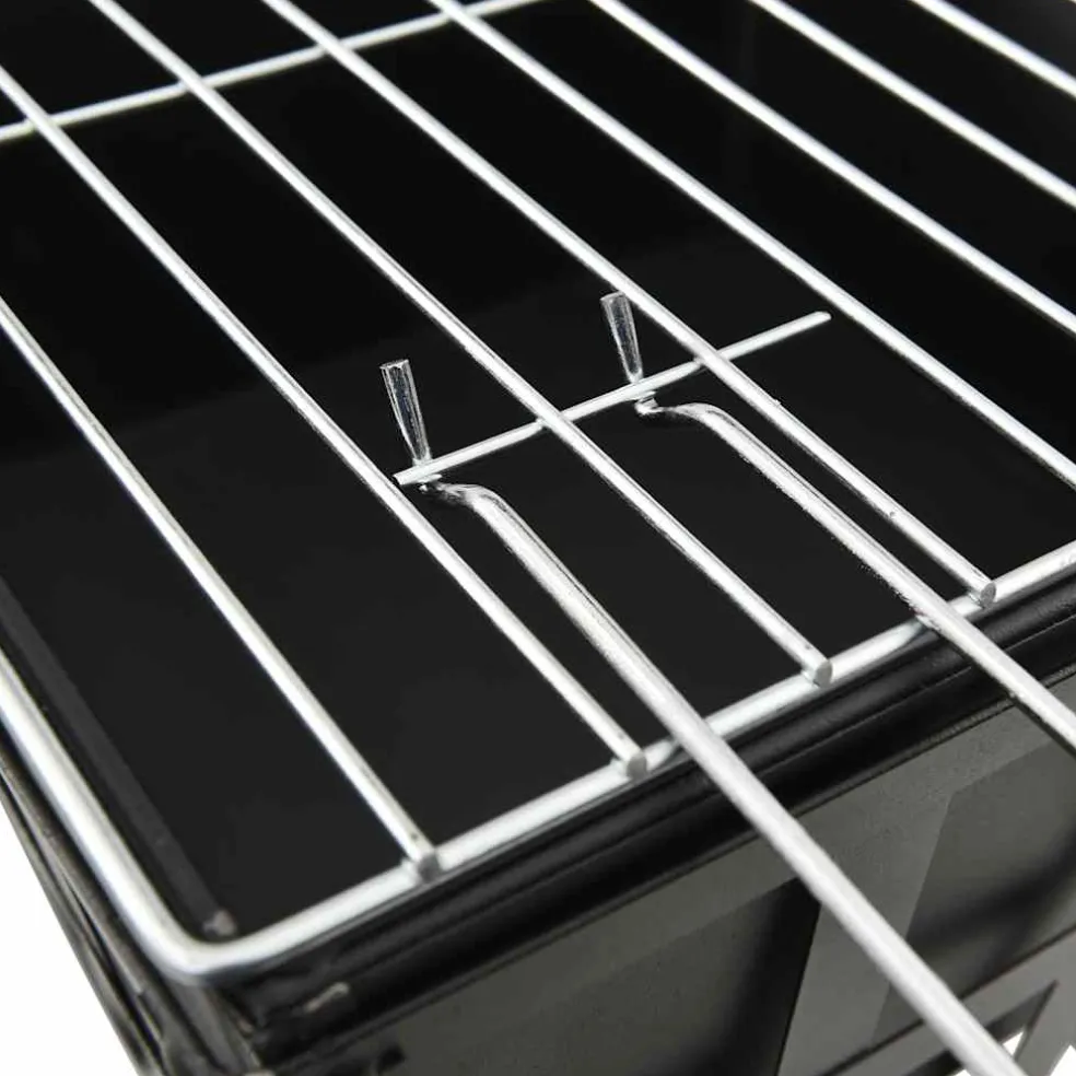 vidaXL Vuurplaats en barbecue 2-in-1 34x34x48 cm staal