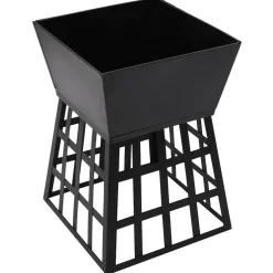 vidaXL Vuurplaats en barbecue 2-in-1 34x34x48 cm staal