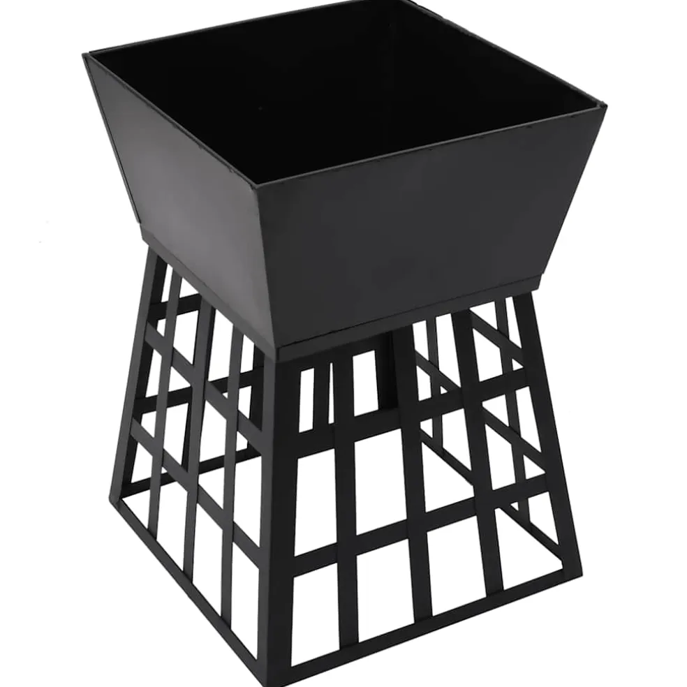 vidaXL Vuurplaats en barbecue 2-in-1 34x34x48 cm staal