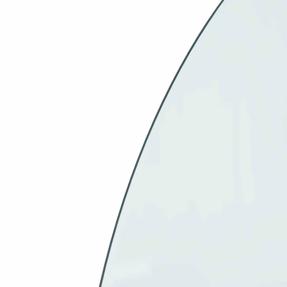vidaXL Vuurplaats Glazen Plaat Doorzichtig 800 x 500 mm Glas