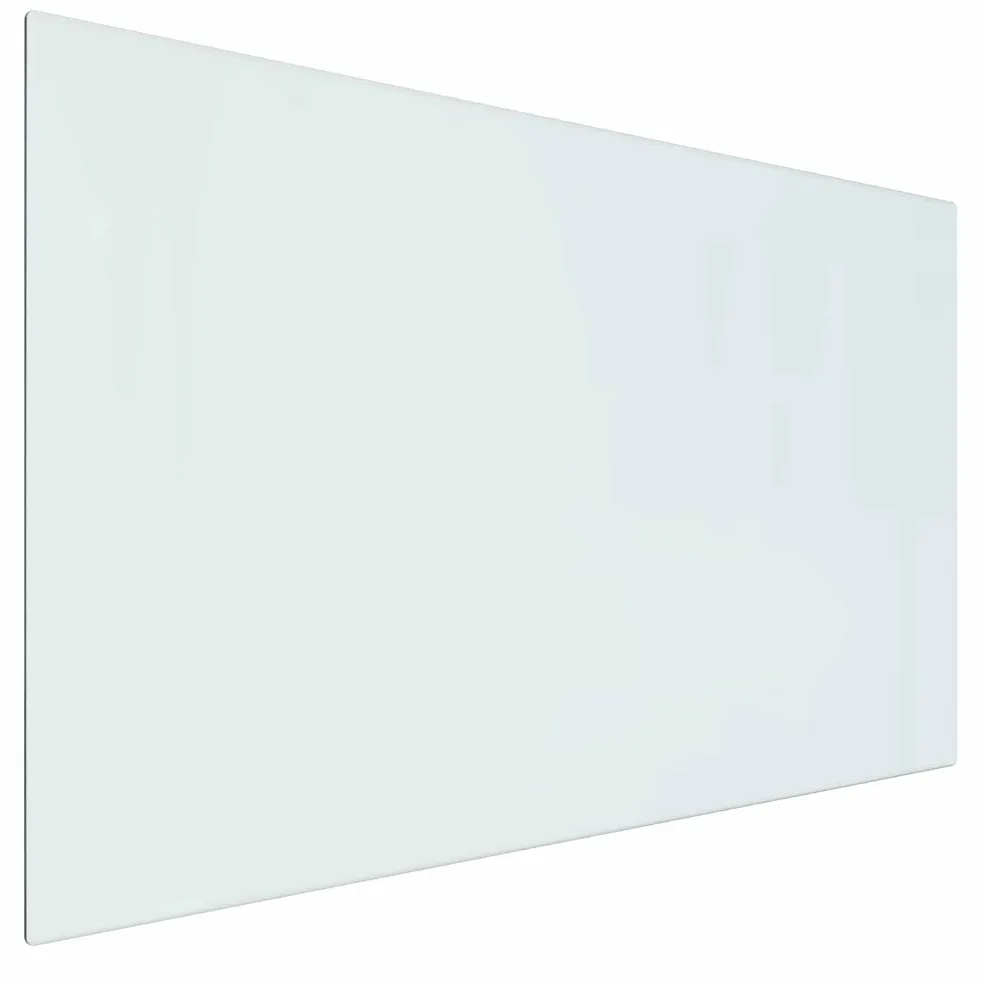 vidaXL Vuurplaats Glazen Plaat Transparant 80 x 50 cm Glas