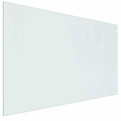 vidaXL Vuurplaats Glazen Plaat Transparant 80 x 50 cm Glas