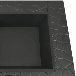vidaXL Vuurplaats met pook XXL 81x81x47 cm staal