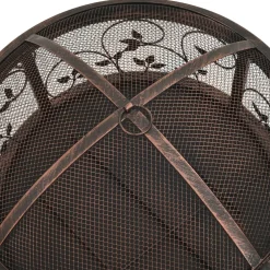vidaXL Vuurplaats met pook XXL 67,5 cm staal