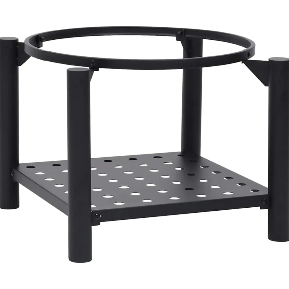 vidaXL Vuurplaats met pook 54x54x55 cm staal