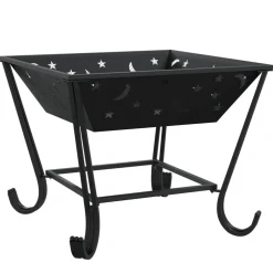 vidaXL Vuurplaats met pook XXL 50 cm staal