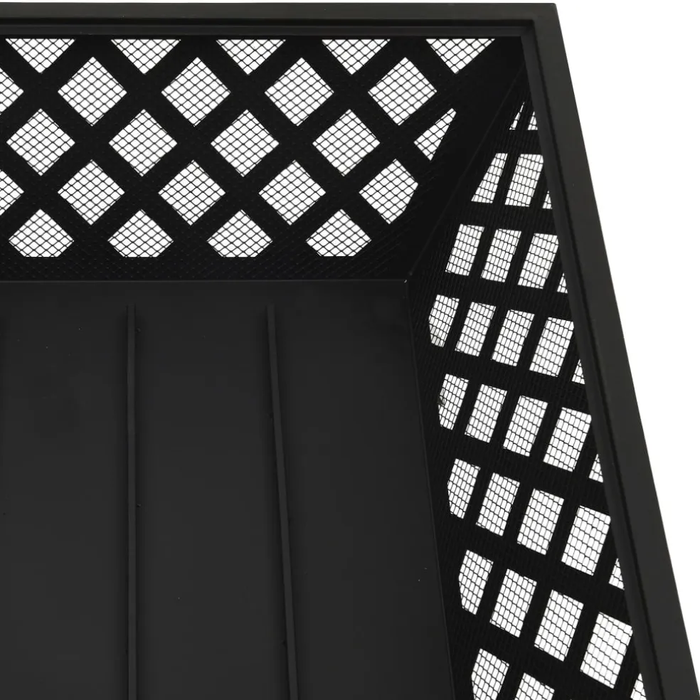 vidaXL Vuurplaats met pook XXL 64 cm staal