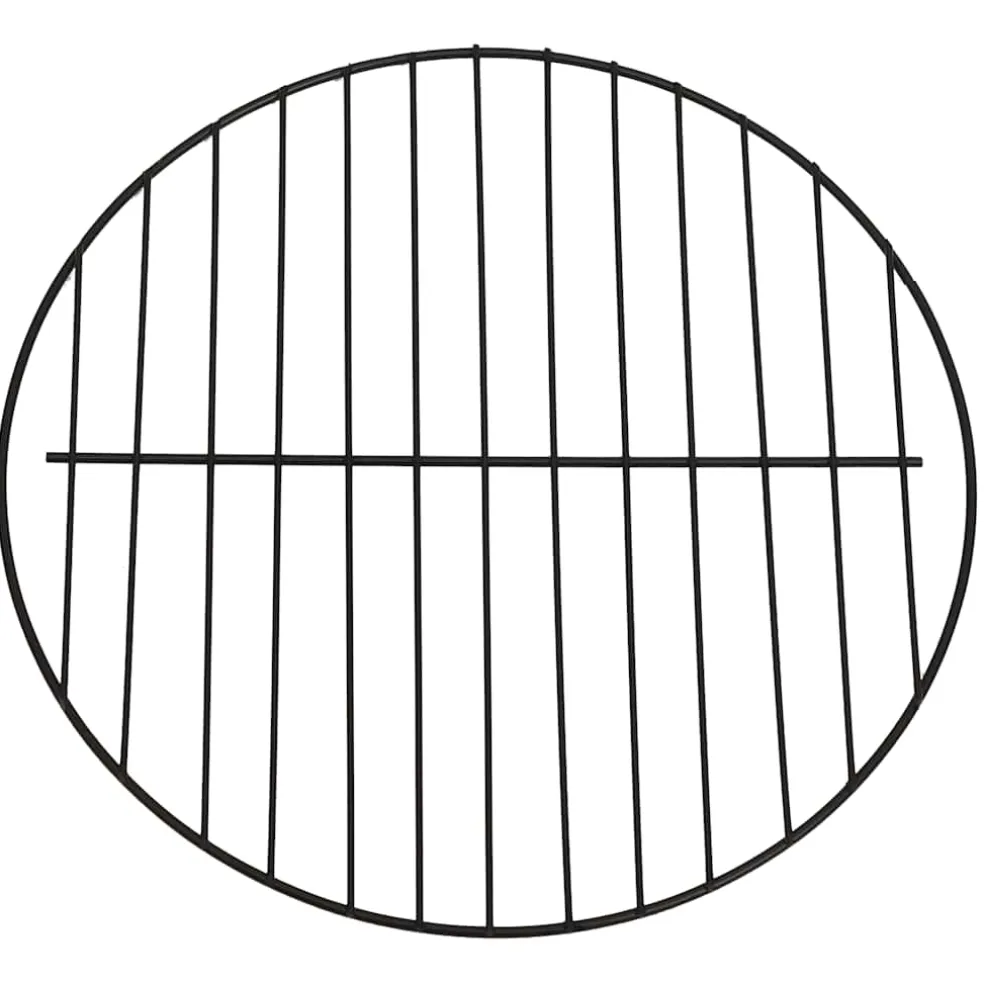 vidaXL Vuurschaal en barbecue 2-in-1 met pook 59x59x60 cm rvs