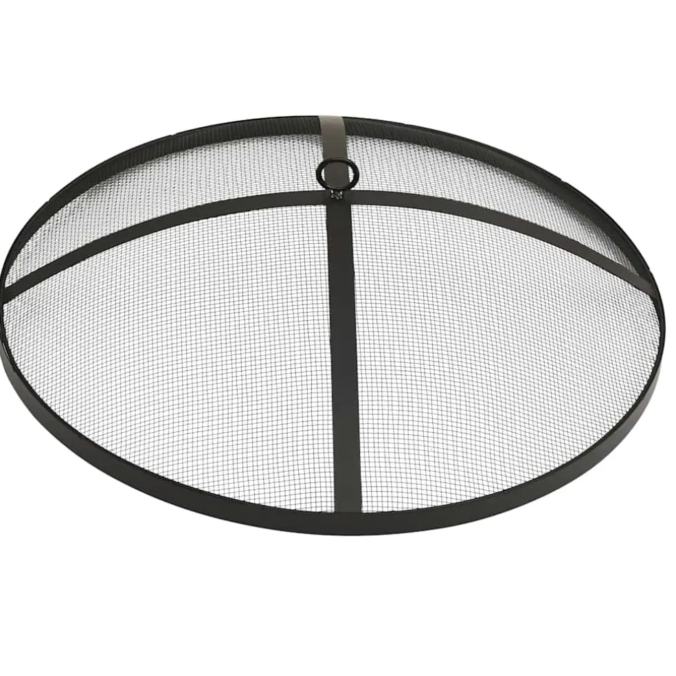 vidaXL Vuurschaal en barbecue 2-in-1 met pook 59x59x60 cm rvs