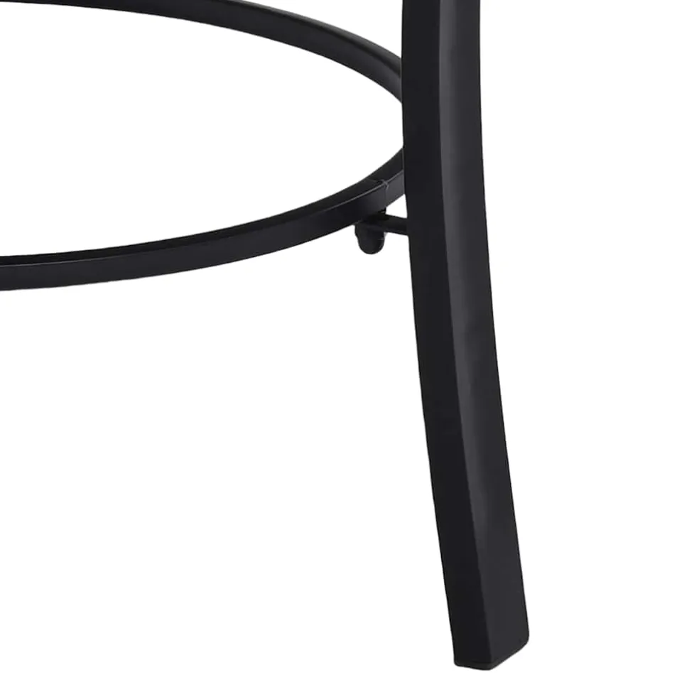 vidaXL Vuurschaal mozaïek 68 cm keramiek zwart en wit