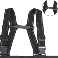 vidaXL Waadpak met laarzen en riem maat 38 zwart