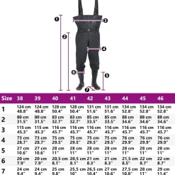 vidaXL Waadpak met laarzen en riem maat 38 zwart