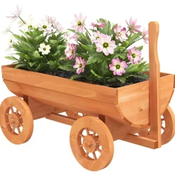 vidaXL Wagen decoratief 70x43x54 cm massief vurenhout