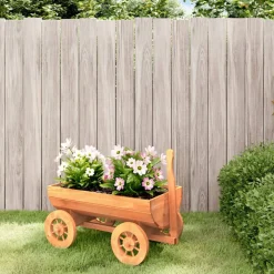 vidaXL Wagen decoratief 70x43x54 cm massief vurenhout