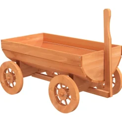vidaXL Wagen decoratief 70x43x54 cm massief vurenhout