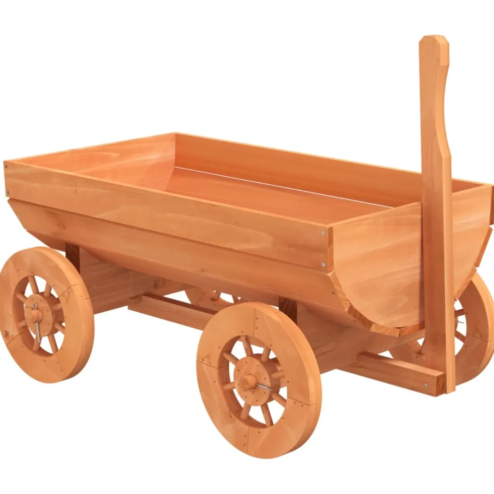 vidaXL Wagen decoratief 70x43x54 cm massief vurenhout