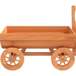 vidaXL Wagen decoratief 70x43x54 cm massief vurenhout
