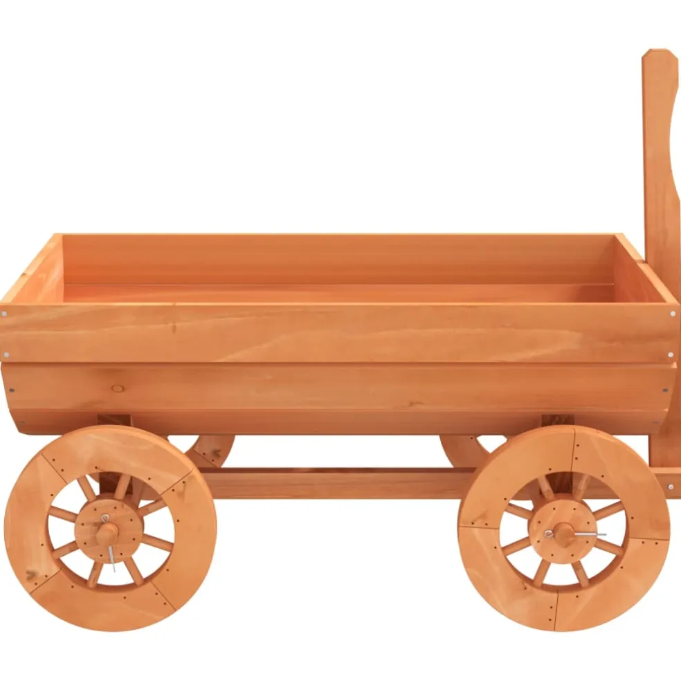 vidaXL Wagen decoratief 70x43x54 cm massief vurenhout