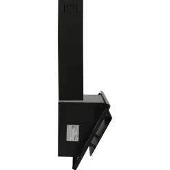 vidaXL Wandafzuigkap 60 cm roestvrij staal en gehard glas zwart