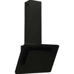 vidaXL Wandafzuigkap 60 cm roestvrij staal en gehard glas zwart