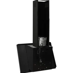 vidaXL Wandafzuigkap 60 cm roestvrij staal en gehard glas zwart
