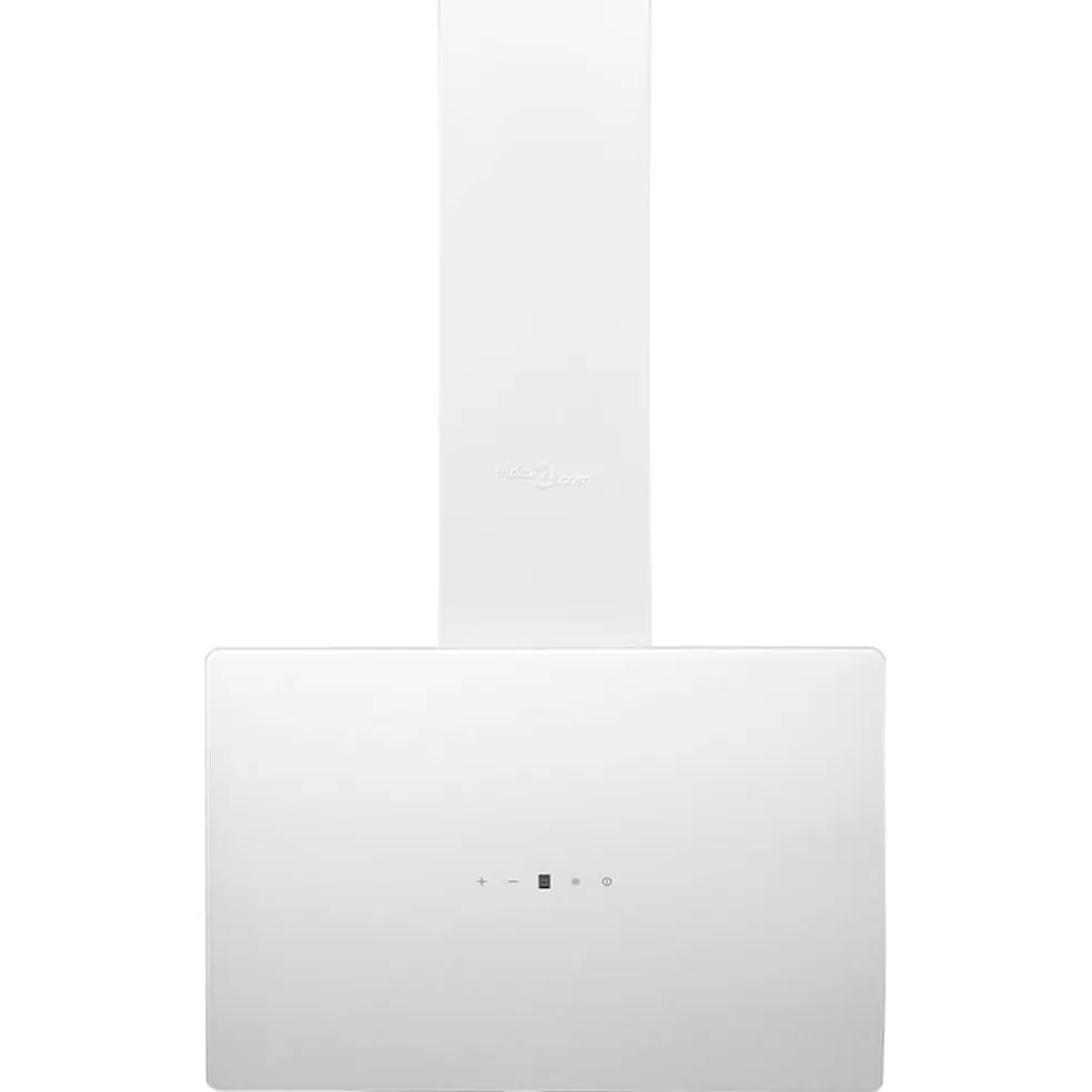 vidaXL Wandafzuigkap 60 cm staal en gehard glas wit