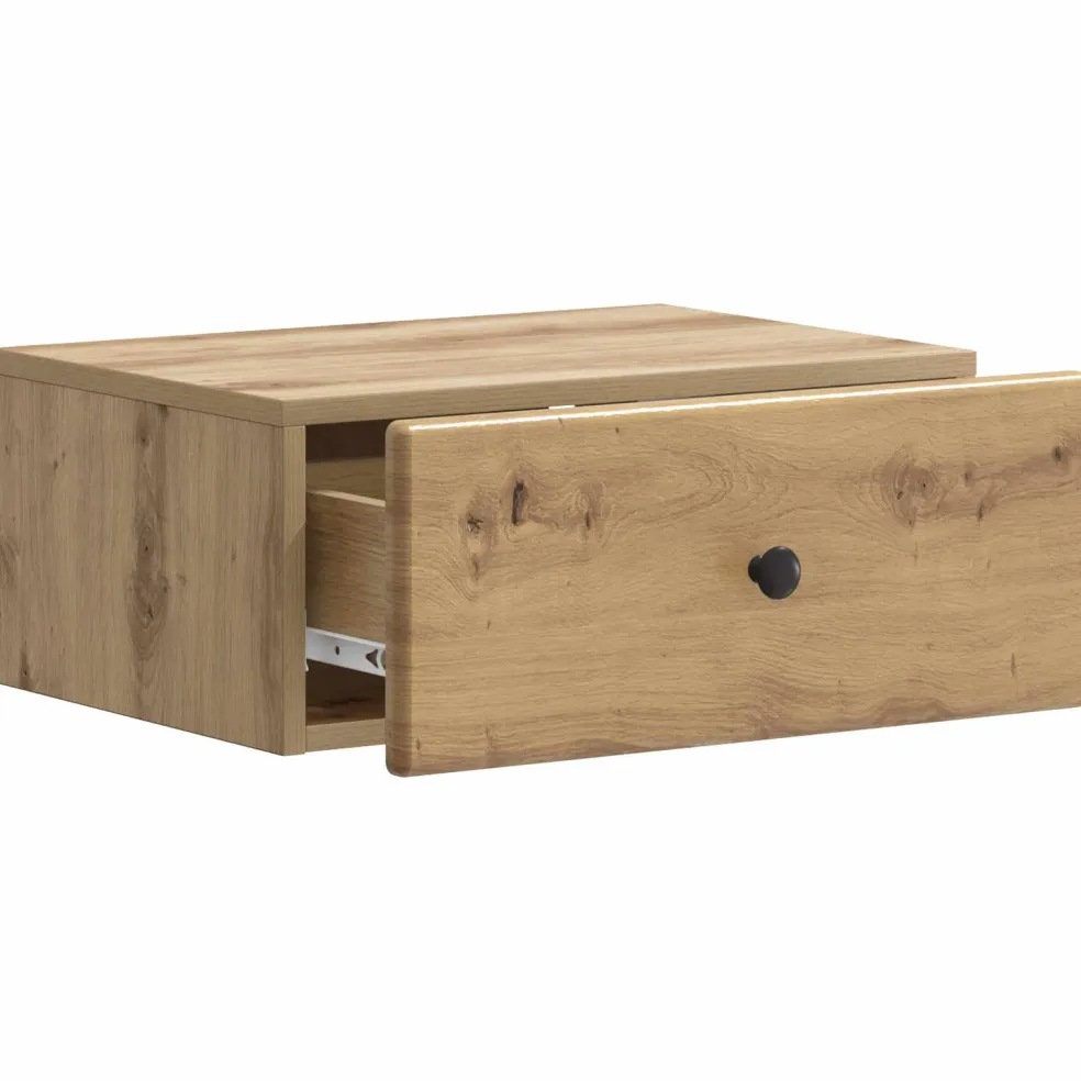 vidaXL Wandbeugel Bedkast Artisanaal eiken 49 x 34,5 x 20 cm