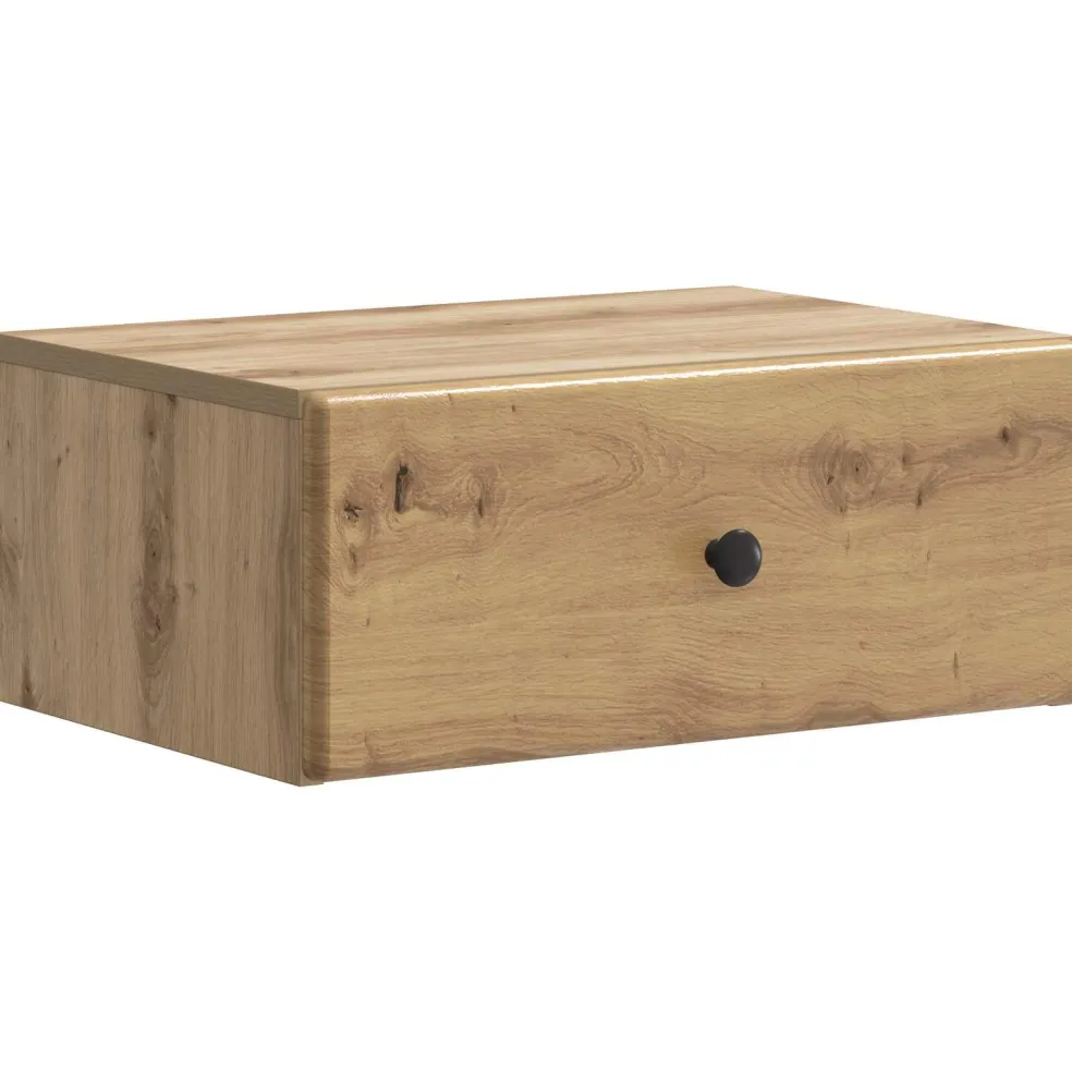 vidaXL Wandbeugel Bedkast Artisanaal eiken 49 x 34,5 x 20 cm