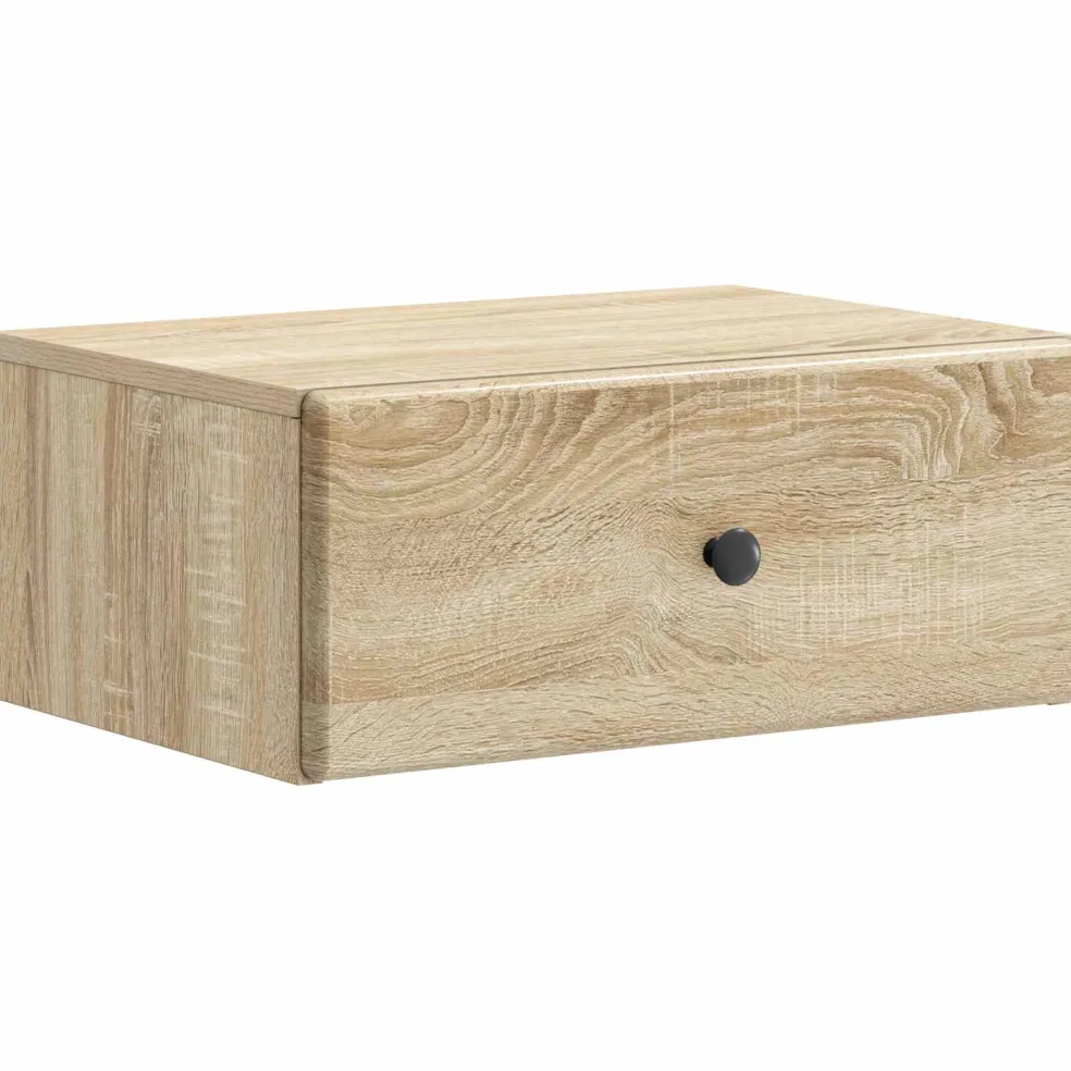 vidaXL Wandbeugel Bedkast Sonoma Eiken 49 x 34,5 x 20 cm Bewerkt hout