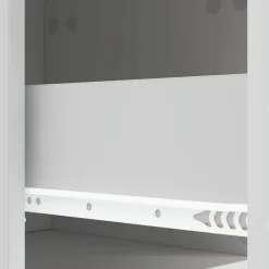 vidaXL Wandbeugel Bedkast Wit 49 x 34,5 x 20 cm Bewerkt hout
