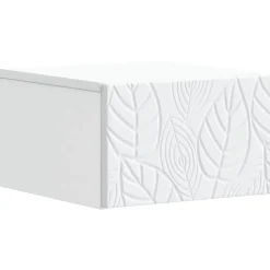 vidaXL Wandbeugel Bedkast Wit 49 x 34,5 x 20 cm Bewerkt hout