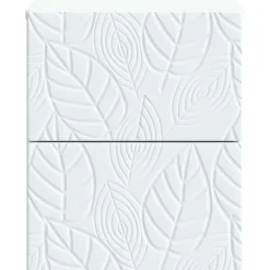 vidaXL Wandbeugel Bedkast Wit 34,5 x 33 x 40 cm Bewerkt hout