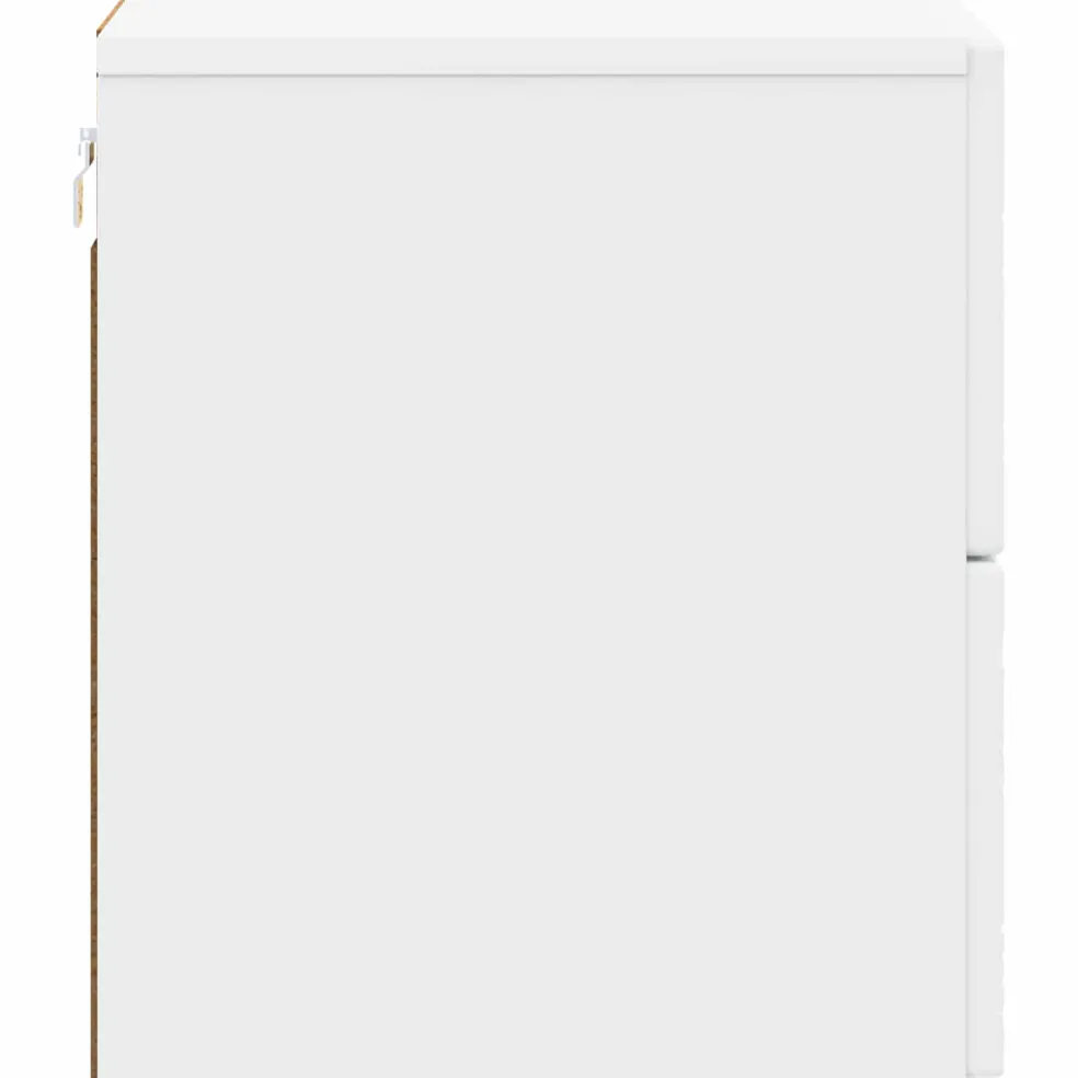 vidaXL Wandbeugel Bedkast Wit 34,5 x 33 x 40 cm Bewerkt hout