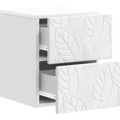 vidaXL Wandbeugel Bedkast Wit 34,5 x 33 x 40 cm Bewerkt hout
