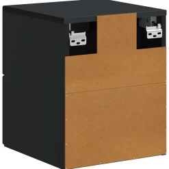 vidaXL Wandbeugel Bedkast Zwart 34,5 x 33 x 40 cm Bewerkt hout