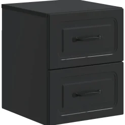 vidaXL Wandbeugel Bedkast Zwart 34,5 x 33 x 40 cm Bewerkt hout