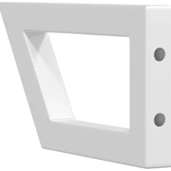 vidaXL Wandbeugels voor wasbak 2 st trapezium staal wit