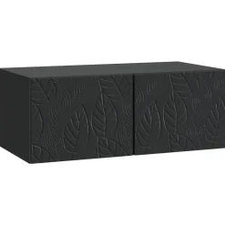 vidaXL Wandbeugel TV-kast 59,5 x 41 x 30 cm Zwart Bewerkt hout