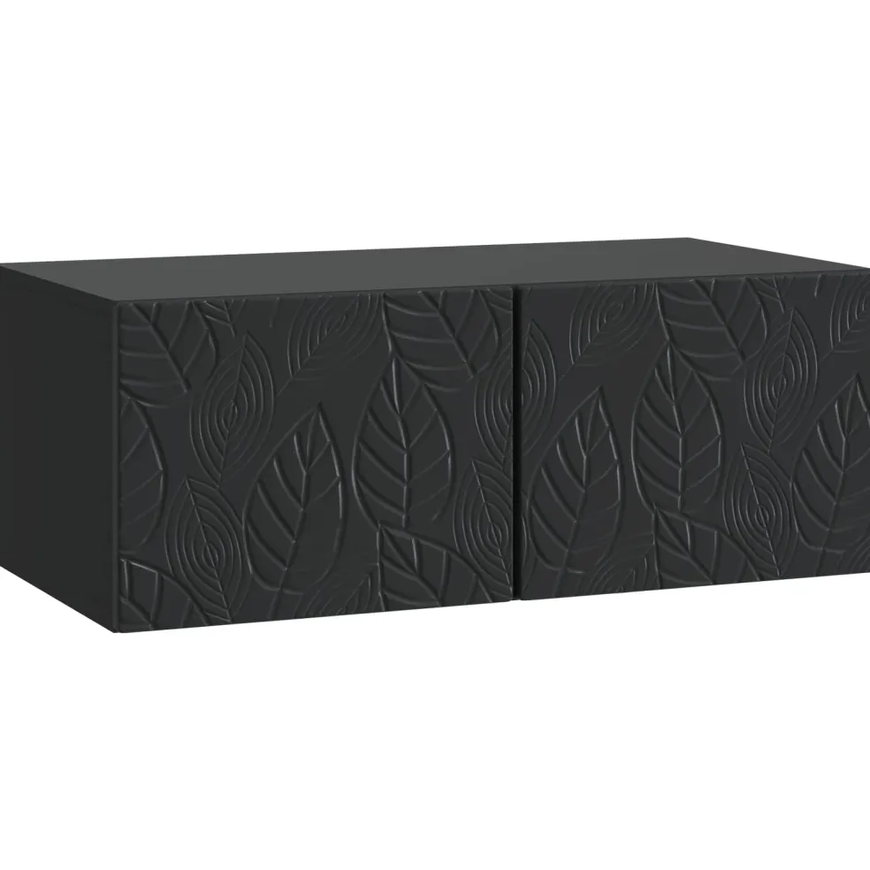 vidaXL Wandbeugel TV-kast 59,5 x 41 x 30 cm Zwart Bewerkt hout