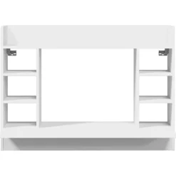 vidaXL Wandbureau 105x48x75 cm bewerkt hout wit