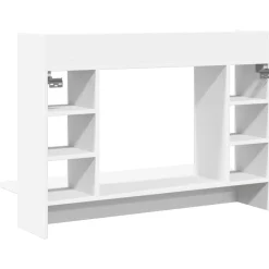 vidaXL Wandbureau 105x48x75 cm bewerkt hout wit