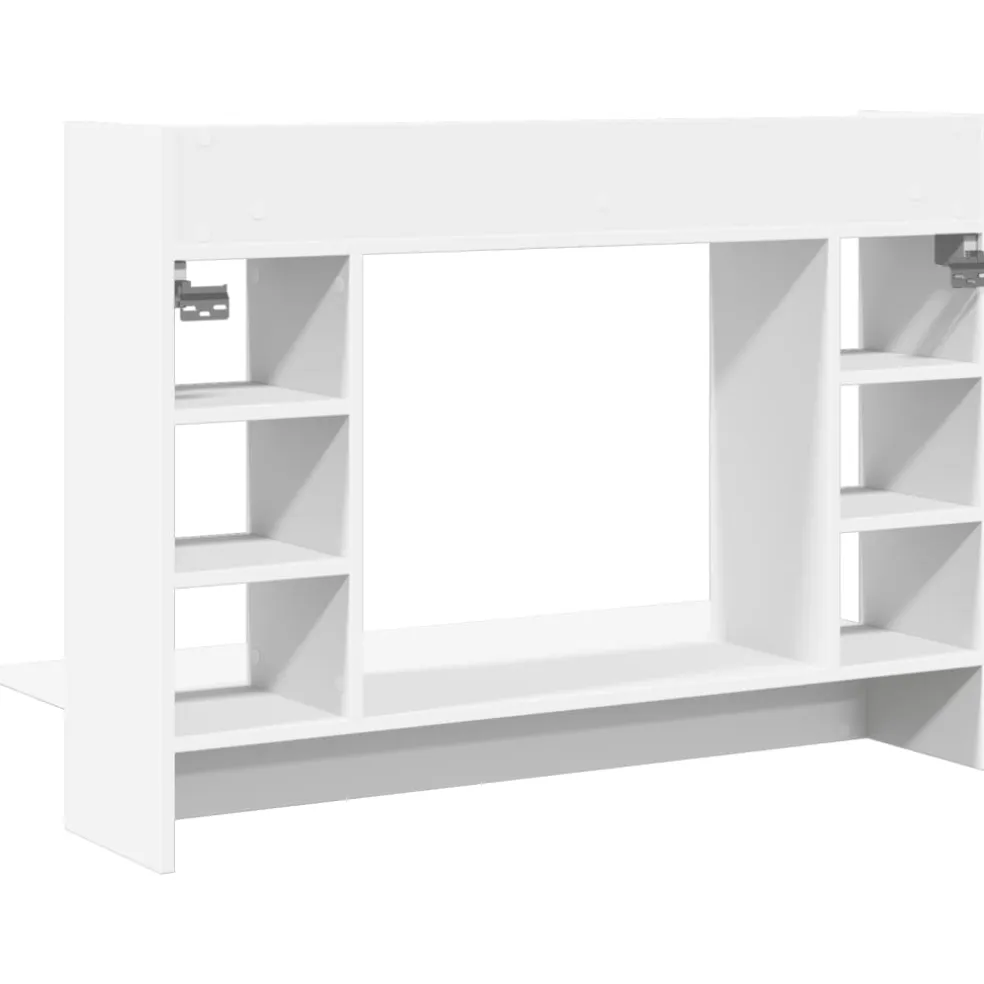 vidaXL Wandbureau 105x48x75 cm bewerkt hout wit