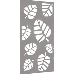 vidaXL Wanddecoratie tuin bladontwerp 105x55 cm cortenstaal