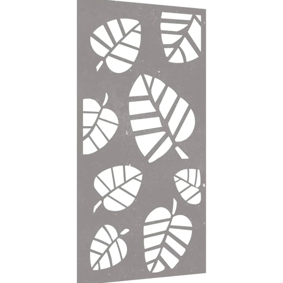vidaXL Wanddecoratie tuin bladontwerp 105x55 cm cortenstaal
