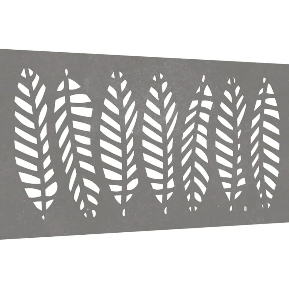 vidaXL Wanddecoratie tuin bladontwerp 105x55 cm cortenstaal